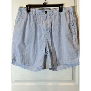 Chubbies Mens XXL Blue White Seersucker Striped 7" Inseam Originals Shorts golf